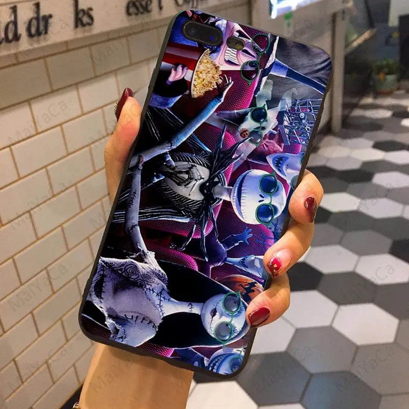 2 MaiYaCa Джек Скеллингтон и Салли кошмар перед Рождеством Coque чехол для iPhone X 8 8plus 7 7plus 6 6splus 5 5S SE - Цвет: 2