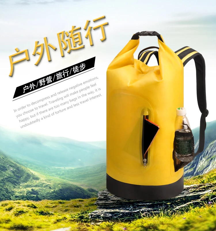 Waterproof Bag Backpack Large Professional Swimming Rafting Storage Dry Bag With Adjustable Strap Hook Drifting Diving Dry Backpack (1)