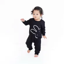 2016 Winter Baby Girl Big Eyes Printed Costume Jumpsuits Boy Bib Overall Clothes Infantil Romper Newborn Coveralls Next Rompers