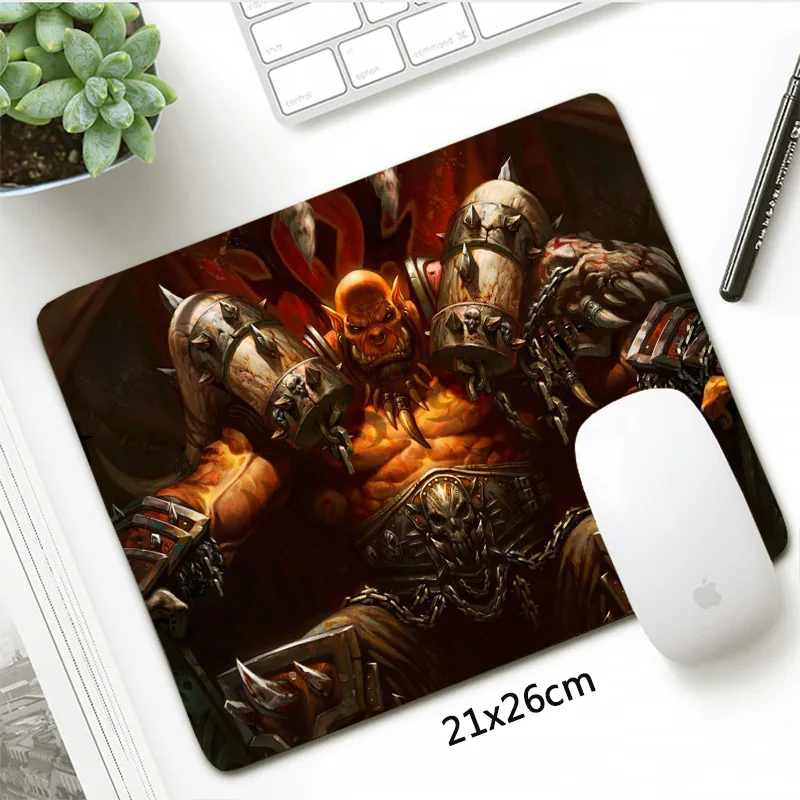 

Hearthstone Heroes Of Warcraft Mousepad 21x26cm Gaming Small Size Non-Skid Speed Gamer Locking Edge Mouse pad Office Desk mat
