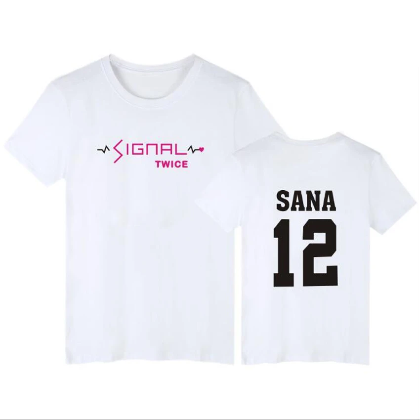 K Pop Kpop Twice Signal Album T Shirt Women Men Dahyun Jungyeon Mina Momo Sana Tzuyu Short Sleeve Couple T Shirt Tee Shirt Femme T Shirts Aliexpress