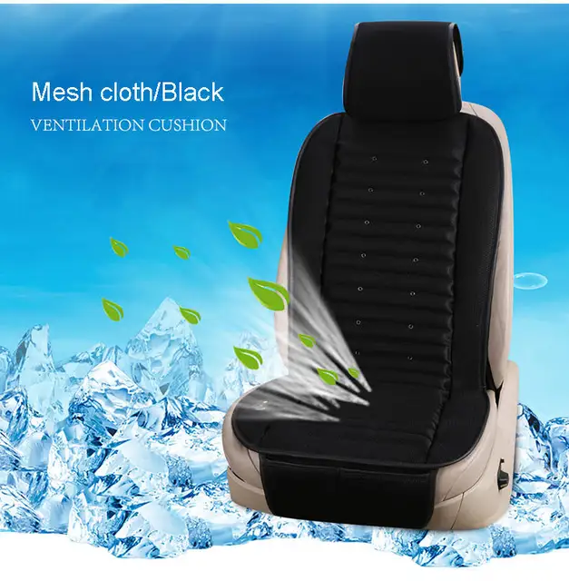 Built In Fan Electric Air Cooled Car Seat Cover Car Ventilation Cushion Comfortable Natural Wind