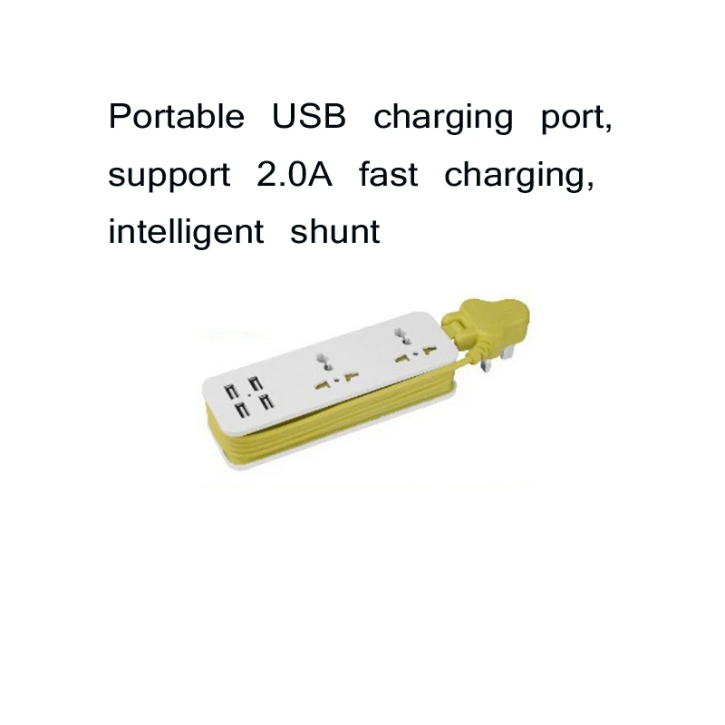 Tomada de Extensão Inteligente a Multifunção Universal Entradas Padrão Britânico 1.5m Carga Rápida 4 Usb - Image 5