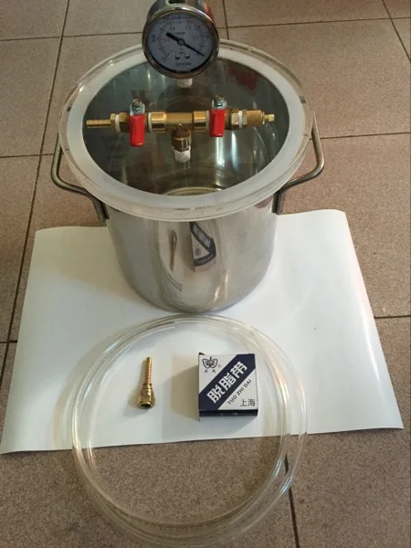 

1.6 Gallon Stainless Steel Vacuum Degassing Chamber for Resin Glue and others