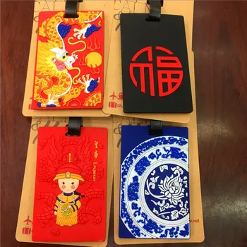 

Koffer Special Offer Pvc 2018 New Travel Accessories Retro Dragon Everyone Square Bus Card Sets Baggage Tag Suitcase Label