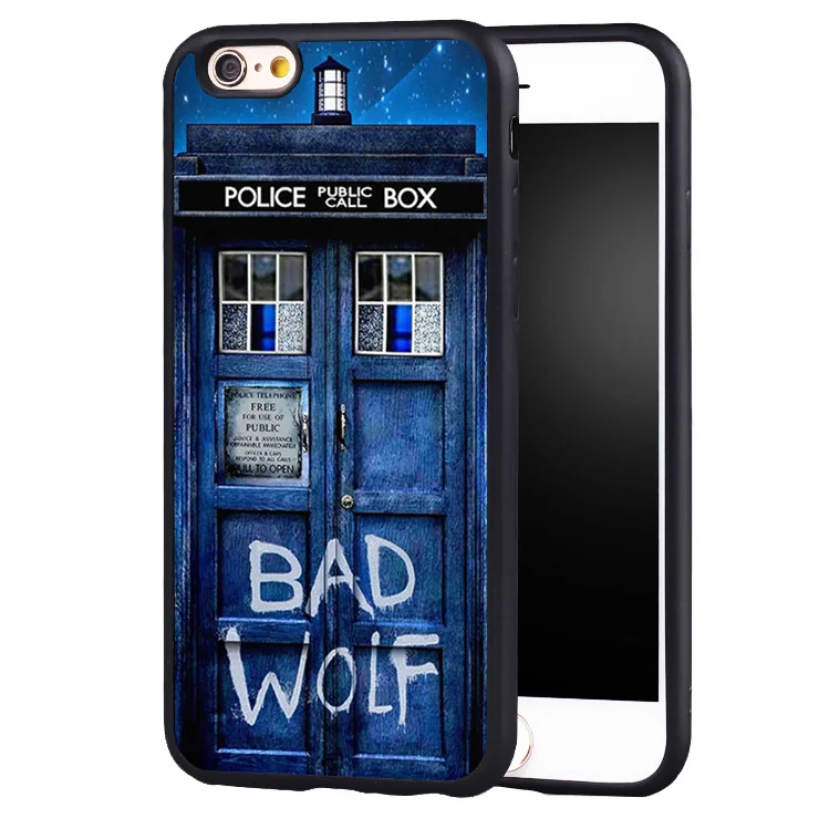 Beste Tardis Doctor Dr Who Politie Box Slechte Wolf zachte rand hard Beschermhoes voor iphone 7 7 plus 6 6 s 6 plus 5 5 s 5c SE
