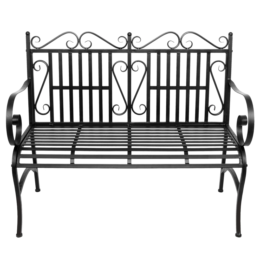 2 Seater Foldable Outdoor Patio Taman Bench Teras Kursi Dengan Rangka Baja Konstruksi Kokoh Kursi Taman Aliexpress