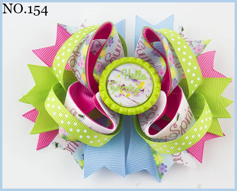 

free shipping 50pcs Easter Hair Bow Bunny Hair Bow easter egg hair bow chick hair clip