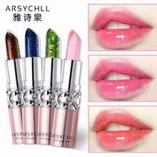 Crystal Lipstick Plant Jelly Crystal Diamond Gold Foil Lipstick Crystal Temperature Sense Lipstick Waterproof Lasting