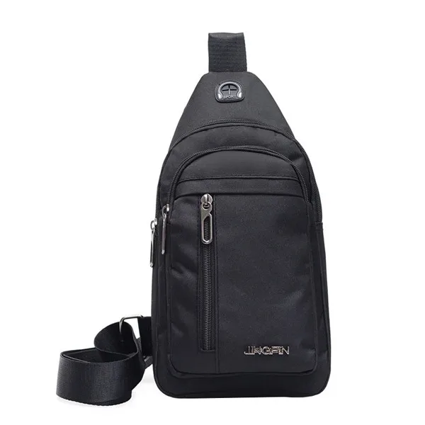 Модные мужские сумки, повседневные, брызгостойкие, слинг, сумки через плечо для мессенджера, мужская сумка на плечо, нагрудная сумка - Цвет: Black