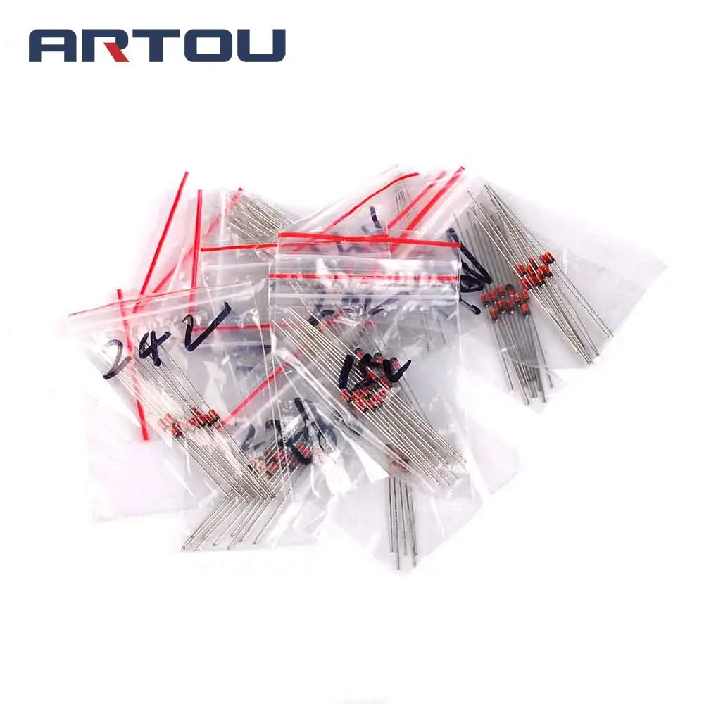120PCS 1/2W 0.5V 10V-36V Zener Diode 12Value*10PCS Assorted Kit