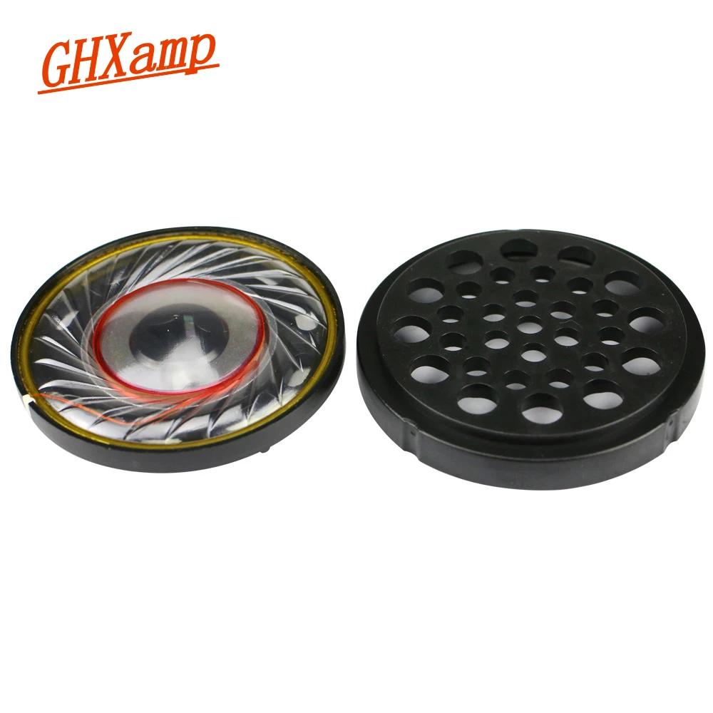 

GHXAMP 50mm Speaker Unit For Headphone HIFI Headset Driver 40ohm 109DB New Headphone Speaker DIY Repair Parts With Cover 2pcs