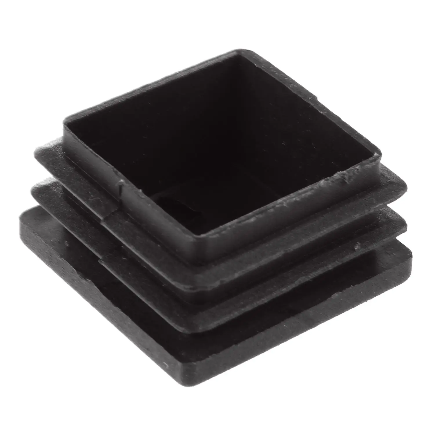 12 шт Пластиковые ребристые квадратные торцевые крышки втулка черная, 35*35 мм