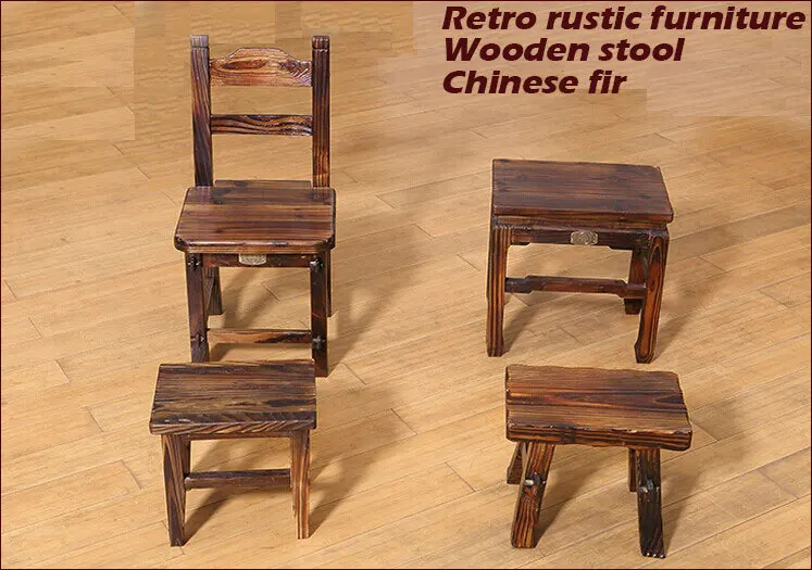 100% Wooden dinging stool,wood furniture,garden style stool,bathroom chair,Antique furniture,wood chair,waiting for the stool,C