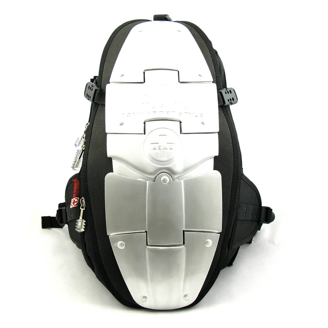 AsmN metal cool backpack casual bag backpack medium 5 aluminum sheetin Backpacks from Luggage