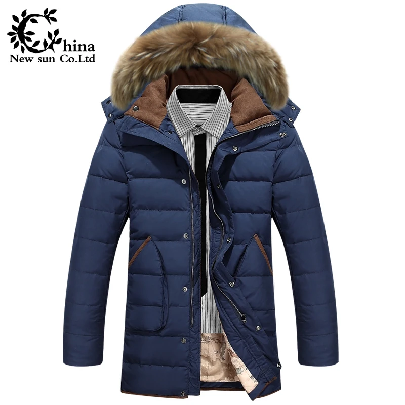 men winter coat jacket man luxury 2015 high quality brand