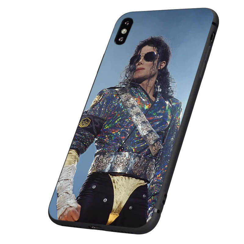 Черный ТПУ чехол для iphone 5 5s se 6 6s 7 8 plus x 10 силиконовый XR XS 11 pro MAX Майкл Джексон
