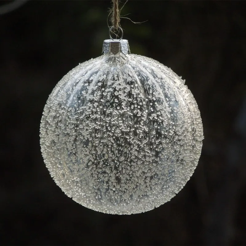 Большая упаковка полосатый стеклянный шар диаметр = 6 см 8 см 10см12см стеклянный шар со стеклянными фишками кулон-орнамент для рождественской елки стеклянный шар