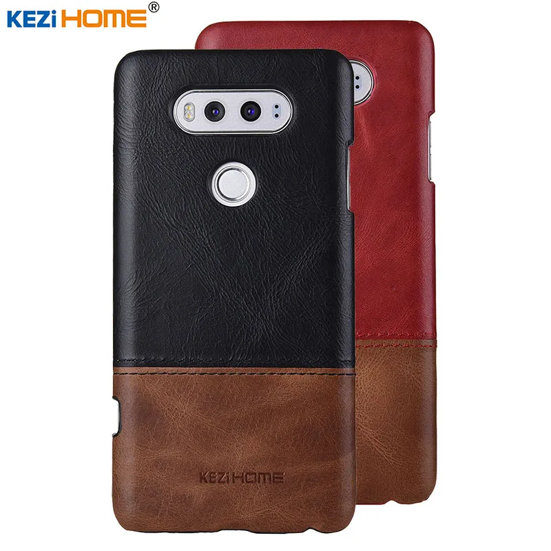 

Case for LG V20 KEZiHOME Luxury Hit Color Genuine Leather Hard Back Cover capa For LG V20 5.7'' Phone cases