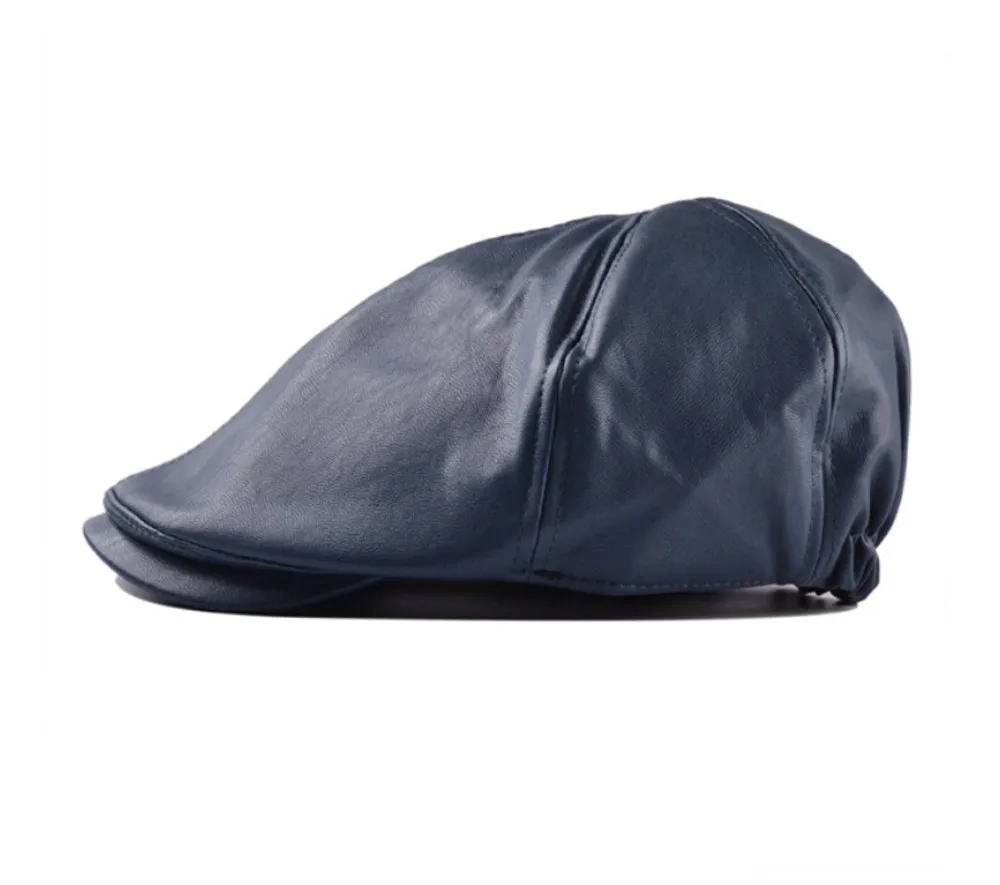 40 Beanie плоская кепка s мужской из натуральной кожи шляпы с утконосами береты ушанки черные повседневные кепки для мужчин винтажные зимние шапки для вождения