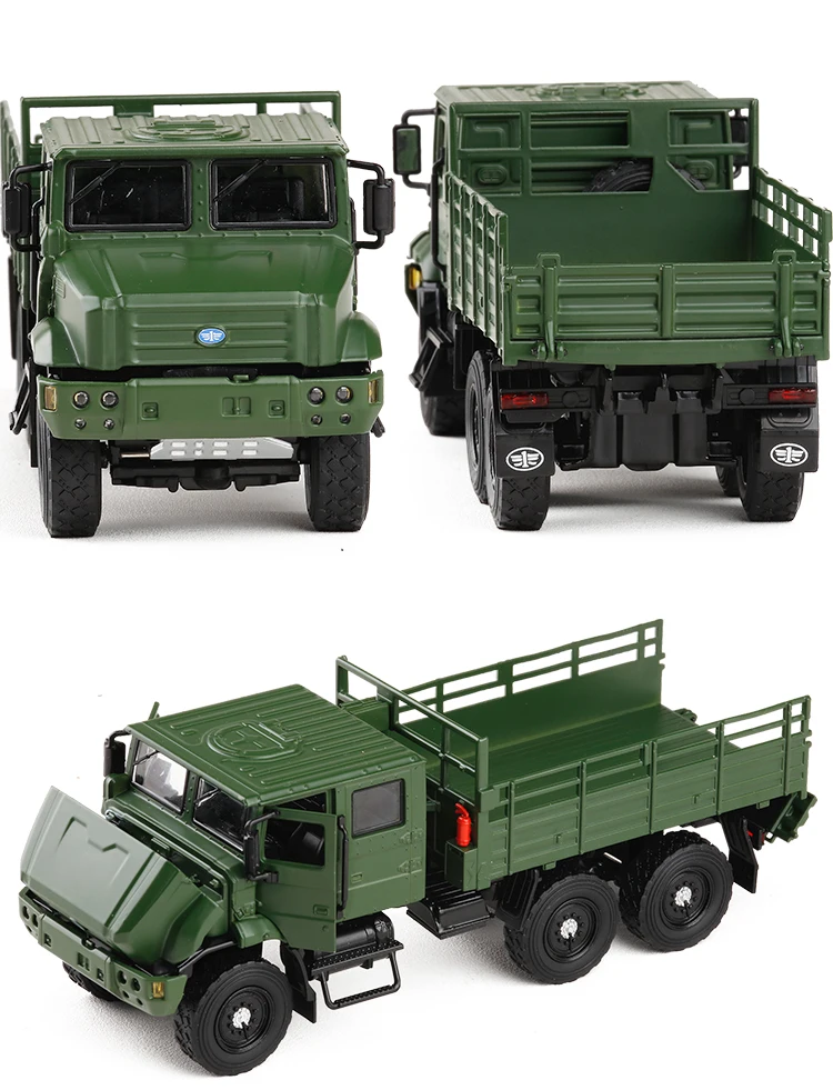 Новинка 1/36, масштабная военная модель, игрушки Faw Jiefang MV3, тактический грузовик со звуком, светильник, литая под давлением, металлическая модель автомобиля, игрушка для детей, Подарочная игрушка