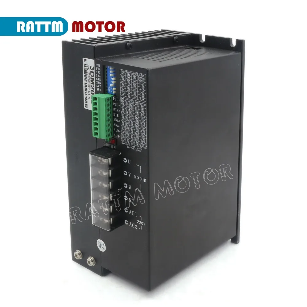 3DM2080 3 фазы AC80-220V/6.6A/высокая производительность Цифровой Драйвер шагового двигателя для NEMA34 NEMA42 NEMA52 шаговый двигатель