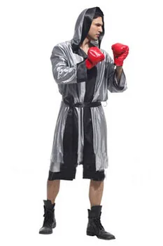 

Man Silver black violence heroic fighter, handsome cosplay, stage shows Halloween party dress, adult male cosplay clothes