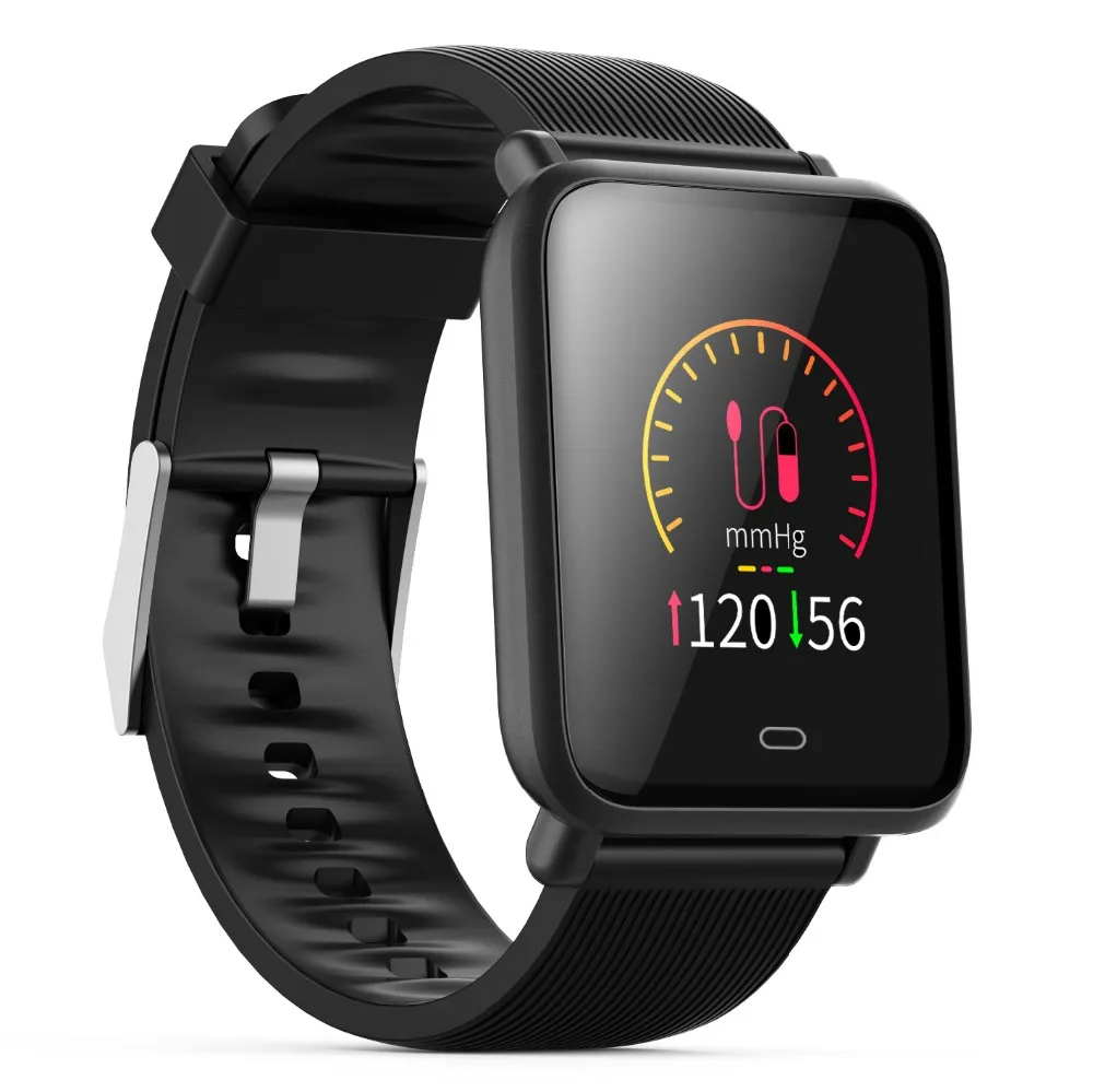 Mesuvida Q9 Blood Pressure Smartwatch (15 Days Work, Message Display, Multi-Sport Model, HRM Heart Rate Waterproof Smart Watch