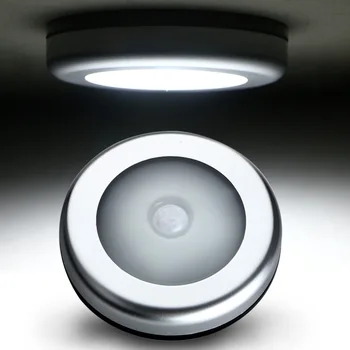 

Light Sensor LED Light AAA Battery Human Body Motion Wireless Induction Lamp For Cabinet Bedside Hallway