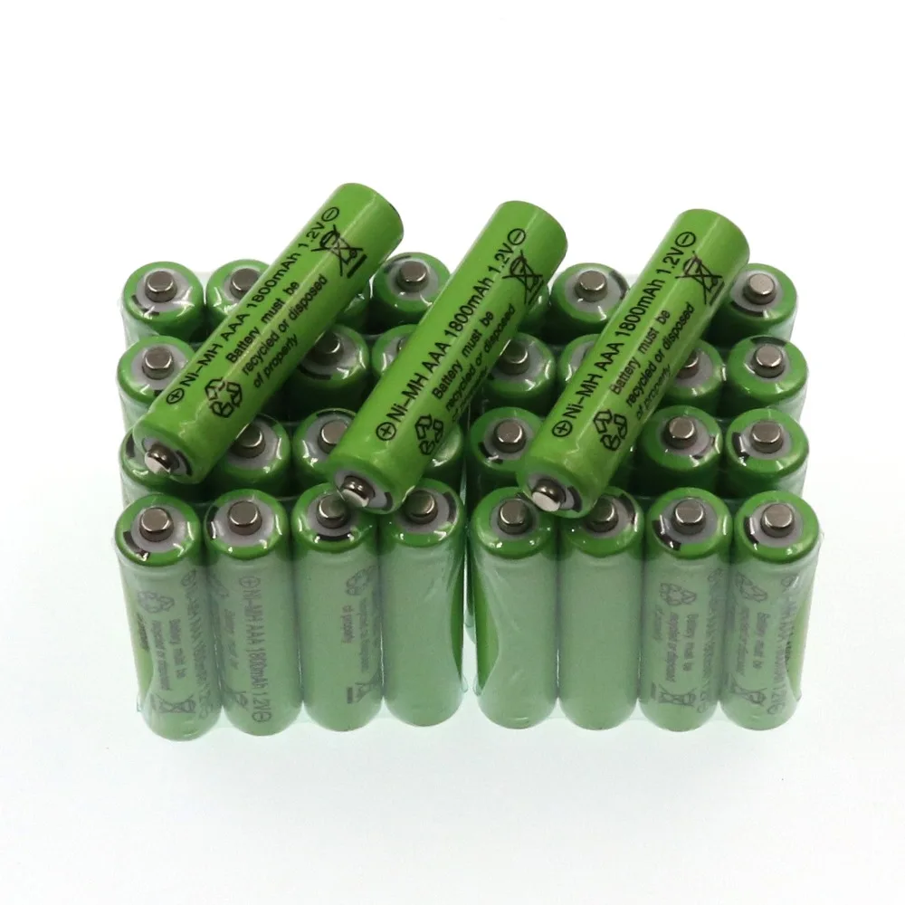 Kedanone Новая батарея AAA 1800 mAh аккумуляторная батарея Ni-MH 1,2 V AAA батарея подходит для часов мыши компьютеры игрушки и т. Д