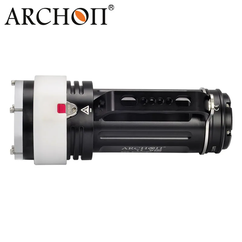 ARCHON WG96 DG90 Перезаряжаемые подводный светодидный фонарь для дайвинга 2200lm фонарь для подводного плаванья 200 м Водонепроницаемый ручка главы Фонарь для дайвинга
