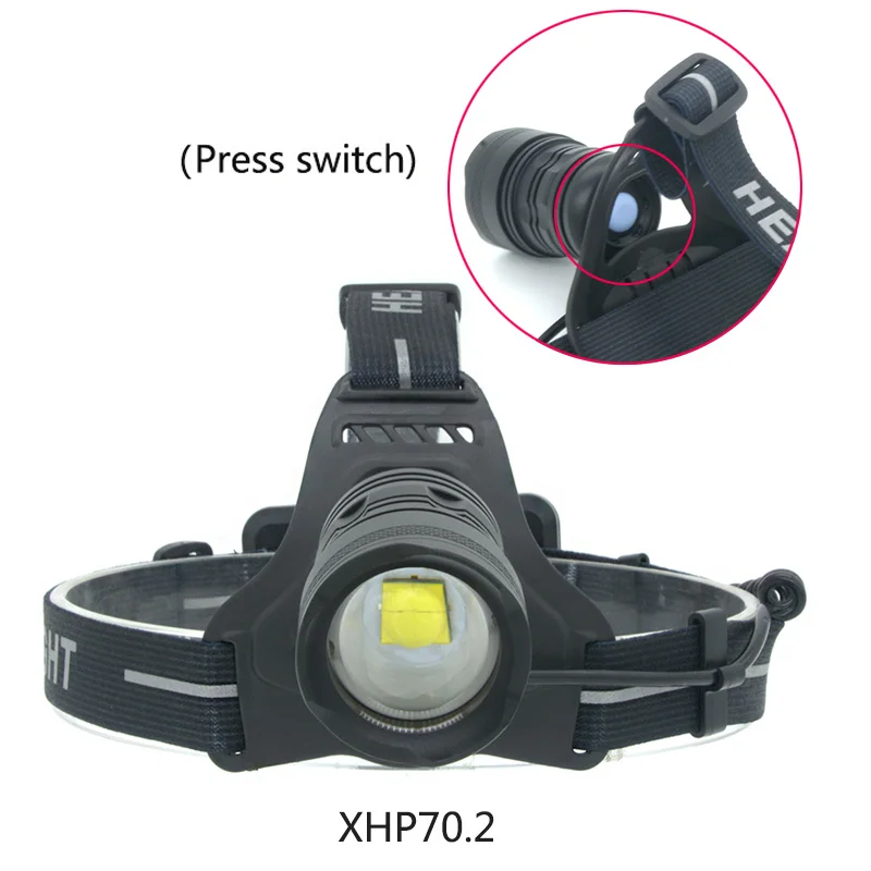 Z90 Litwod 2808 XLamp XHP70.2 светодиодный 32 Вт zoom светодиодный налобный фонарь 4292lm лучший яркий Мощный налобный фонарь