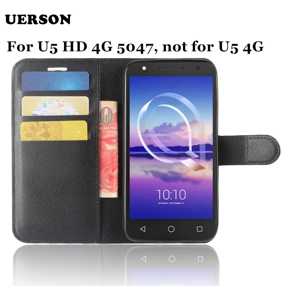 

Luxury Protection Carcasa Case For Alcatel U5 U 5 HD 5047D 5047 OT-5047D 5047U Alkatel Phone Capas Wallet Leather Flip Cover Bag