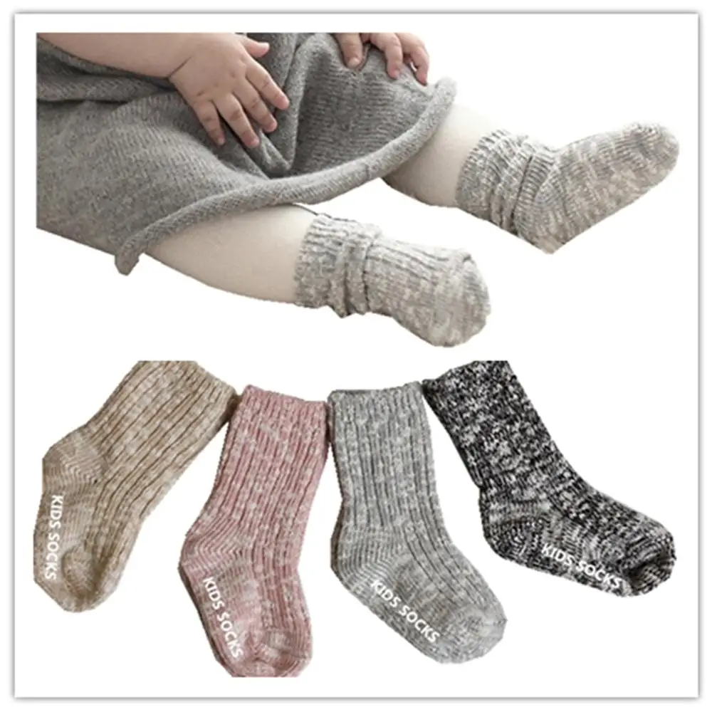

Baby Socks Winter Socks Thick Warm Anti Slip Children Infant Boys Girls Baby Knee Socks Cotton Newborn Socks Bonnet Enfant
