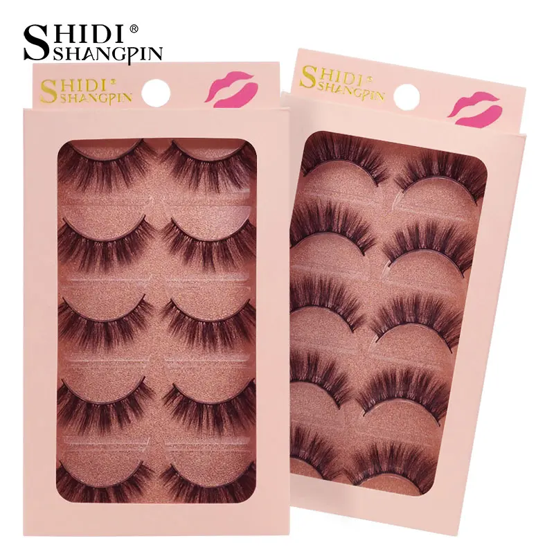 Shidishangpin 3d Mink Lashes Hand Made Makeup False Eyelash Natural