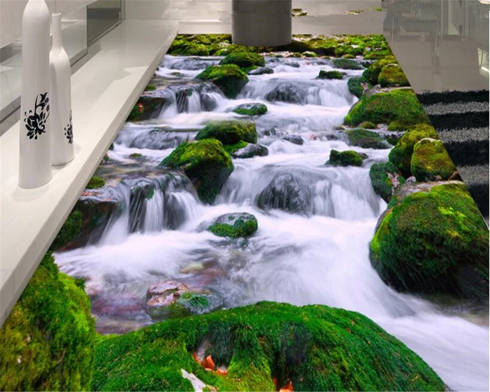 beibehang 3d wallpaper Home decor paintings streams stones 3D flooring floor stickers advanced interior papel de parede behang beibehang 3d wallpaper Home decor paintings streams stones 3D flooring floor stickers advanced interior papel de parede behang