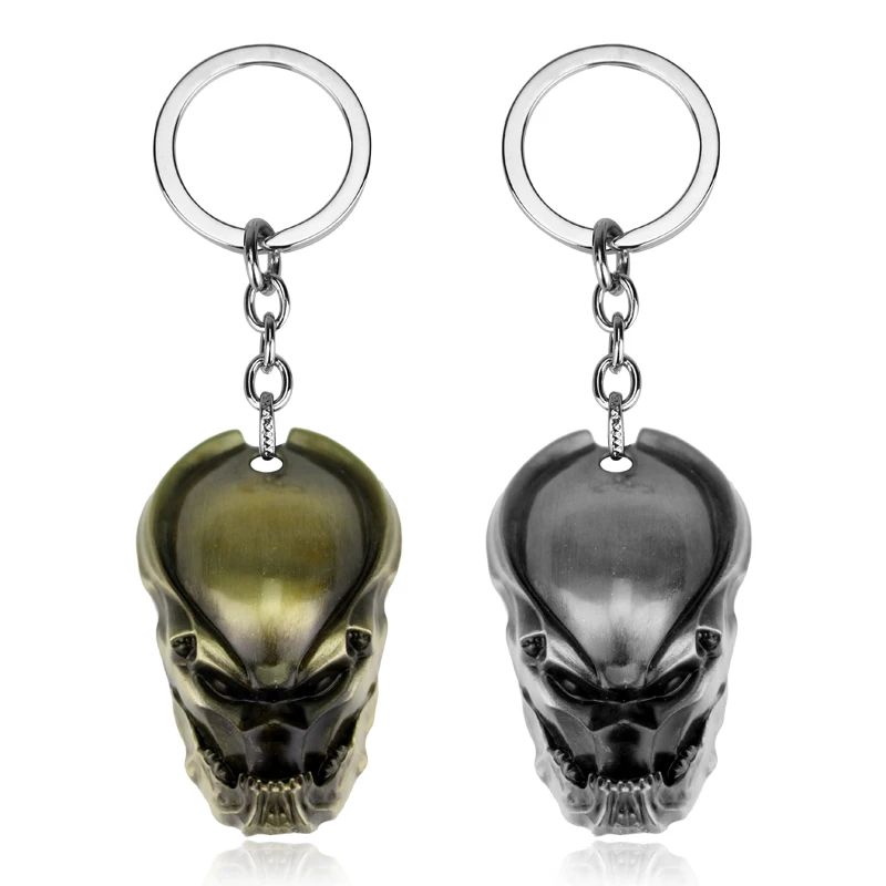 

Alien Predator AVP Alien Mask Pendants Key Ring Unique Keychain Man HIP HOP Car Key Holder