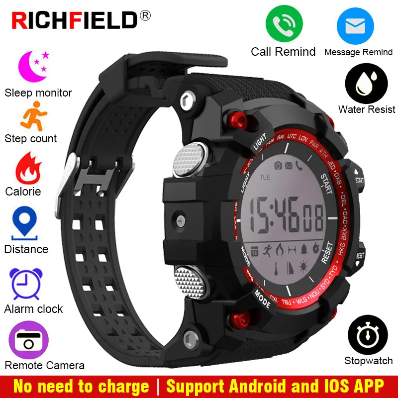 

Smart Watch Men Fitness Tracker Bluetooth Clock Sleep Monitor Call Remind Alarm Waterproof Stopwatch Health Wristband SmartWatch