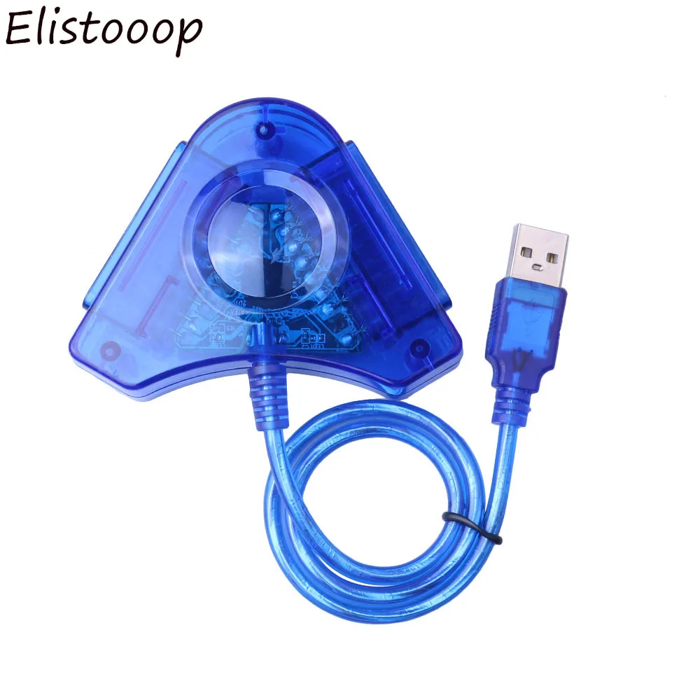 Elistooop джойстик игровой USB двойной плеер конвертер Кабель-адаптер для PS2 Dual Playstation 2 PC USB игровой контроллер CD драйвер