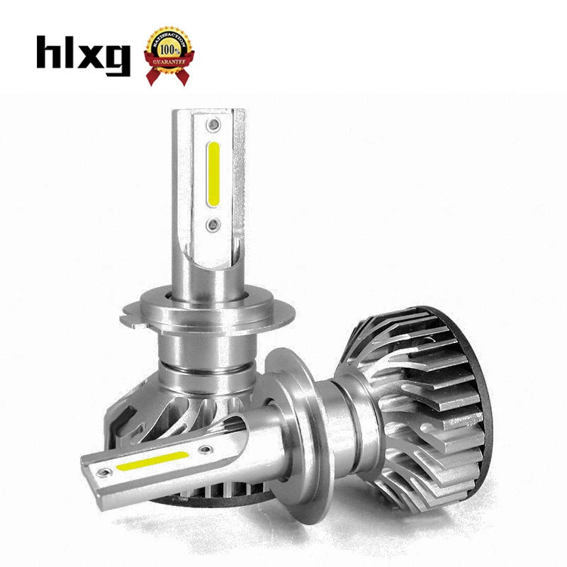 Hlxg мини H7 светодиодный Автомобильные фары лампы 2X36 W 10000LM 12 V высокий низкий пучок