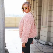 Новая мода осень весна женские куртки женские s теплая короткая куртка из искусственного меха Пальто женские новые женские пальто Sep6