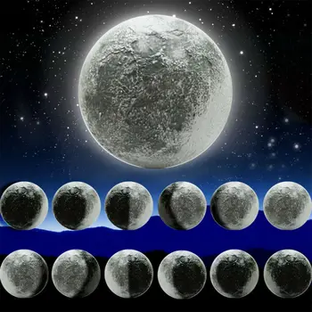 

LED Night Light Wall Lamp Novelty Atmosphere Mood Emergency healing Moon Lights with remote control indoor home for children