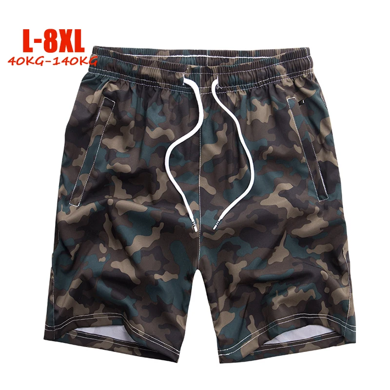 5XL 6XL 7XL 8XL камуфляжные мужские шорты больших размеров Летние повседневные 40-140 кг |