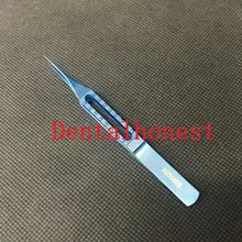 1PC Titanium Straight Suture Forcep 115mm 0.12mm teeth ophthalmic eye instrument