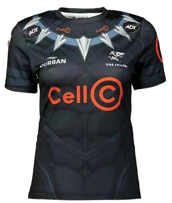 

Commemorative Edition 2019 durban the sharks rugby Jerseys South Africa Super Rugby shirt League jersey S-3XL