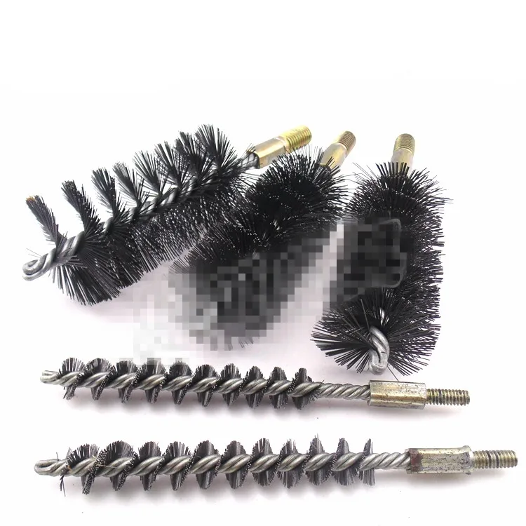 

1PCS 10/12/14/16/18/20/25/30/32/35/38/40/43/45/50mm Diameter Stainless Steel Round Wire Tube Pipe Cleaning Brush 12mm 6mm Thread