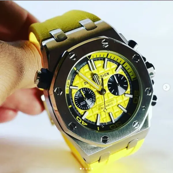

Didun Mens Watches Top Brand Luxury quartz Watch Business Military Waterproof Chronograph wristwatch rubber strap Masculino 6Z