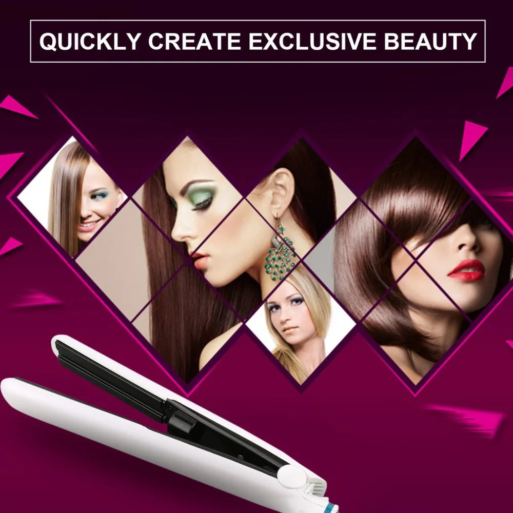 

White Professional Multifunctional Ceramic Vapor Steam Hair Straightener Argan Oil Steam Hair Styling Tool Straightener EU/US