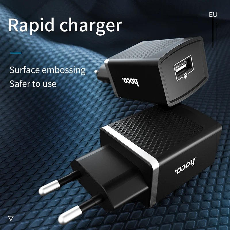 HOCO 18 Вт Quick Charge 3 0 быстрый мобильный телефон зарядное устройство ЕС США Plug стены USB