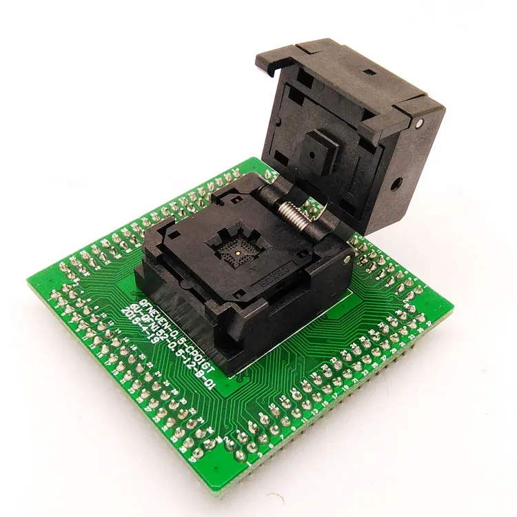 

QFN32 MLF32 IC Test Adapter Pitch 0.5mm IC550-0324-007-G Programming Socket Clamshell Chip Size 5*5 Flash Adapter Burn in Socket